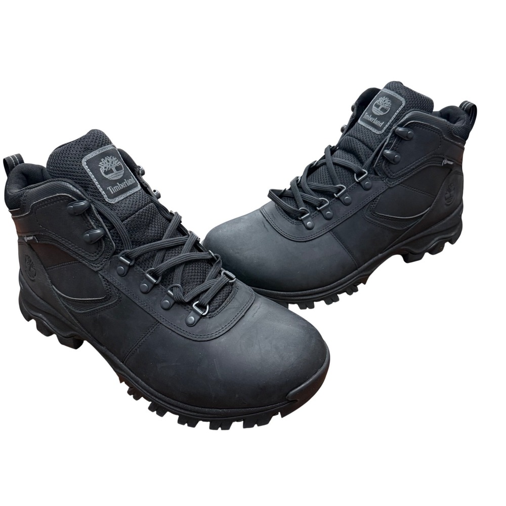 Timberland Mt. Maddsen Hiking Boots Men 13 Black Waterproof Mid LC TB12731R001